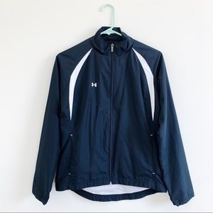 Black & White Under Armour Windbreaker